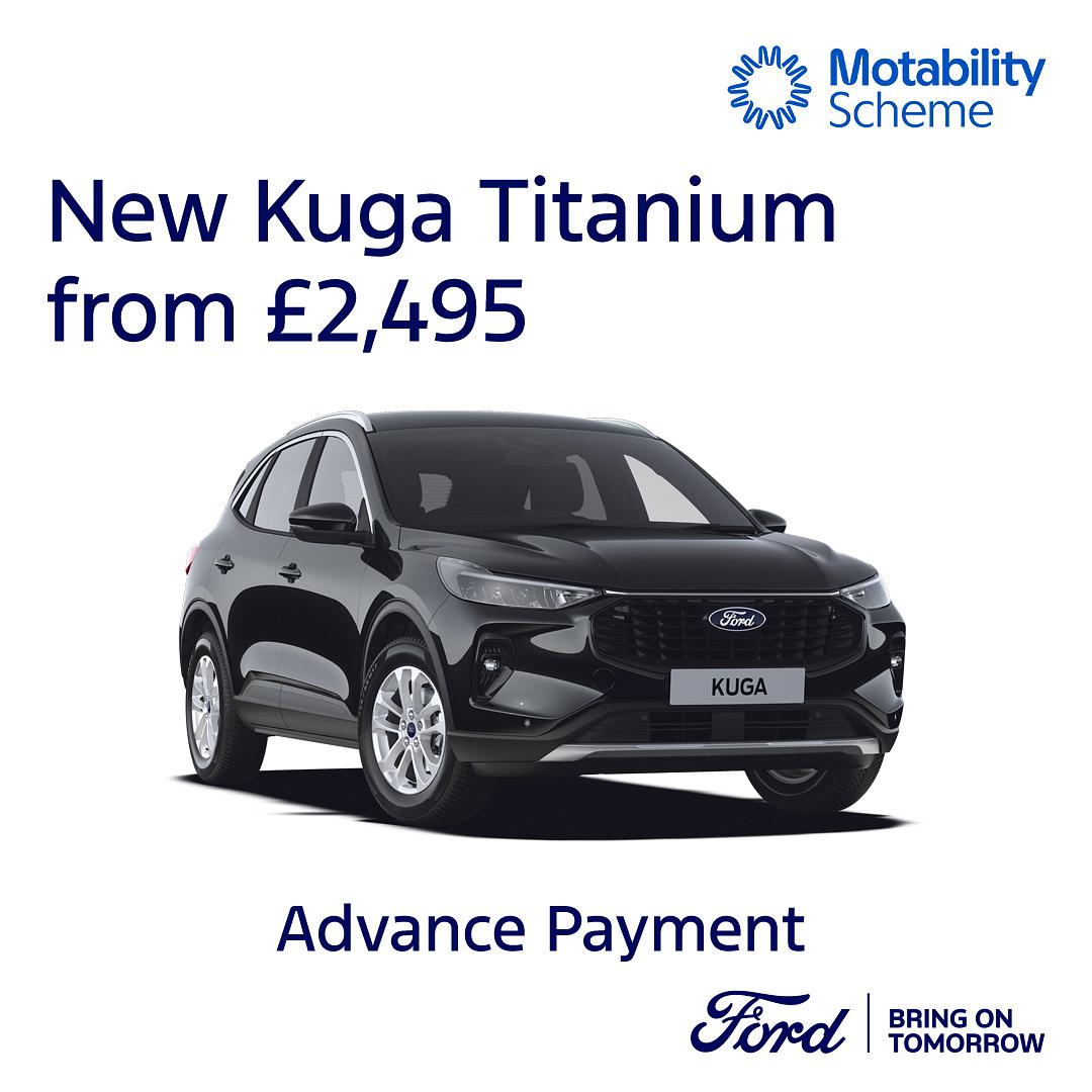 New Ford Kuga Titanium on Motability