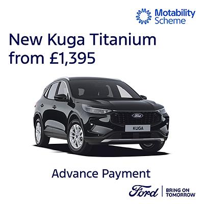 New Ford Kuga Titanium on Motability