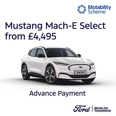 New Ford Mustang Mach-E Select on Motability