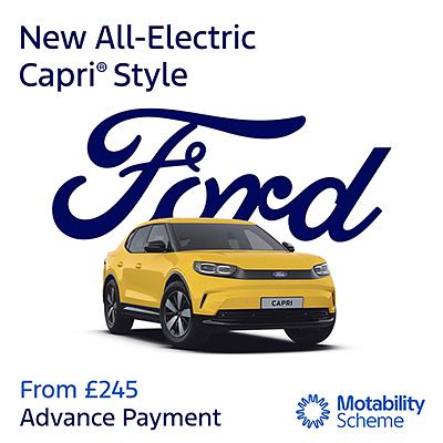 New Ford Capri Style on Motability