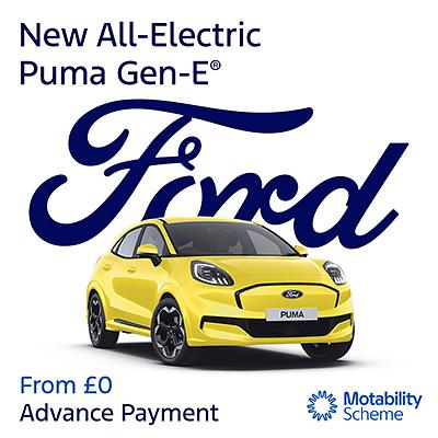New Ford Puma Gen-E Select on Motability