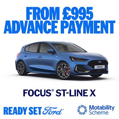 New Ford Focus ST-Line X on Motability