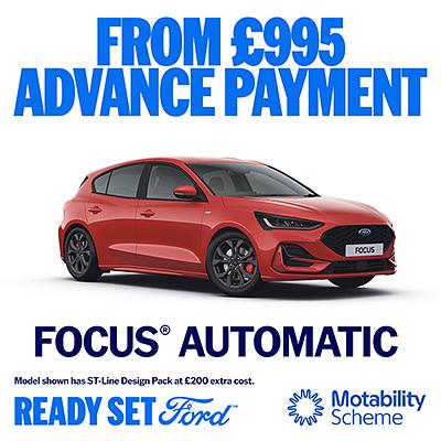 New Ford Focus Automatic on Motability