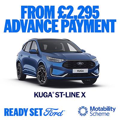 New Ford Kuga ST-Line X on Motability