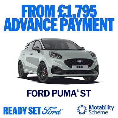 New Ford Puma ST on Motability
