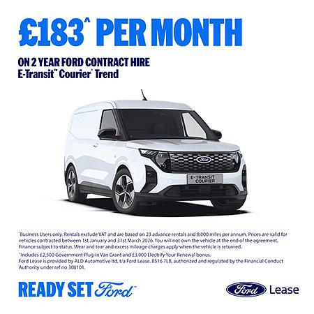 Ford E-Transit Courier New Commercial Special Offer