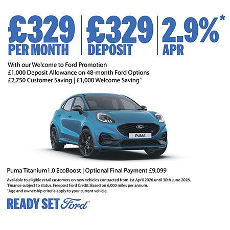 Ford Puma New Car Special Offer