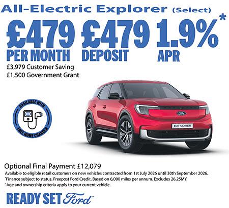 Ford Explorer New Car Special Offer
