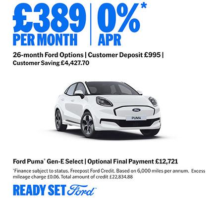 Ford Puma Gen-E New Car Special Offer