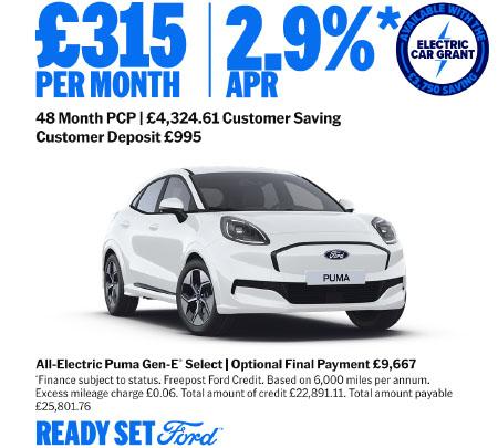 Ford Puma Gen-E New Car Special Offer